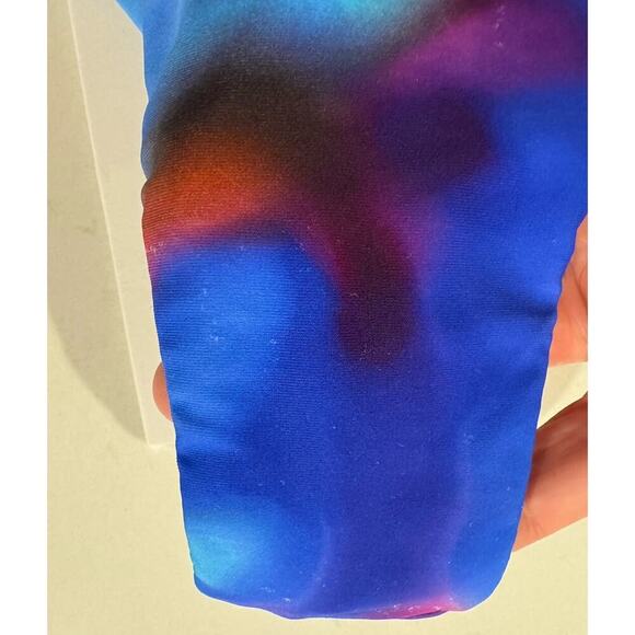 White Fox Bikini Bottom Swim Size Medium Side Tie Summer Soiree Sexy Colorful - Picture 7 of 8